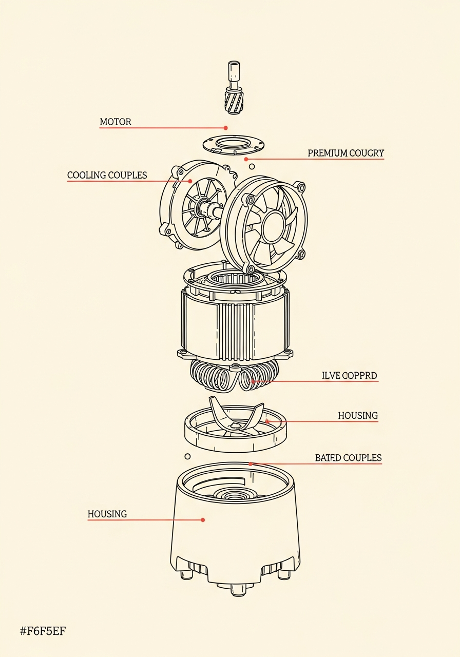 Pro 800 motor cutaway